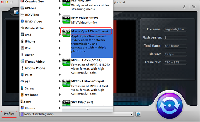 Convert SWF to MOV Convert SWF to MOV